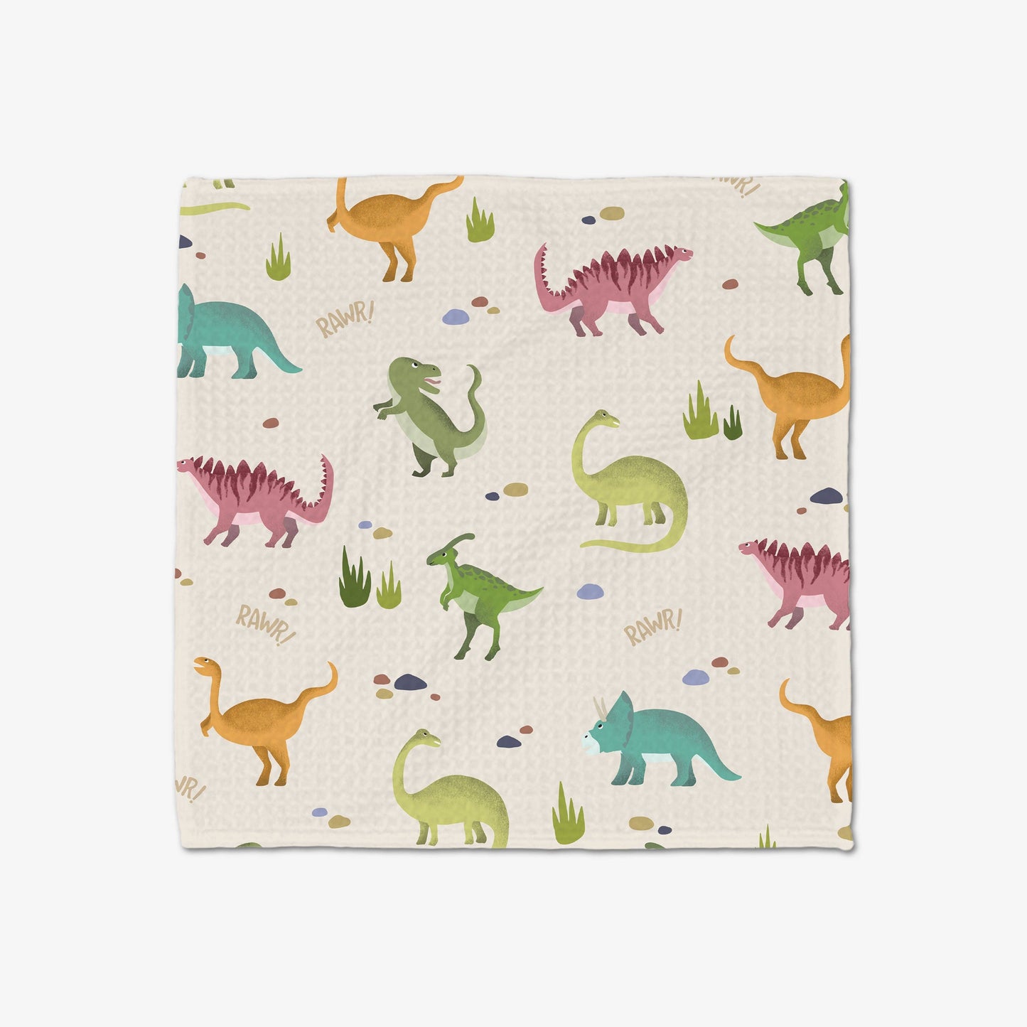 Dancing Dinos Luxe Washcloth Set