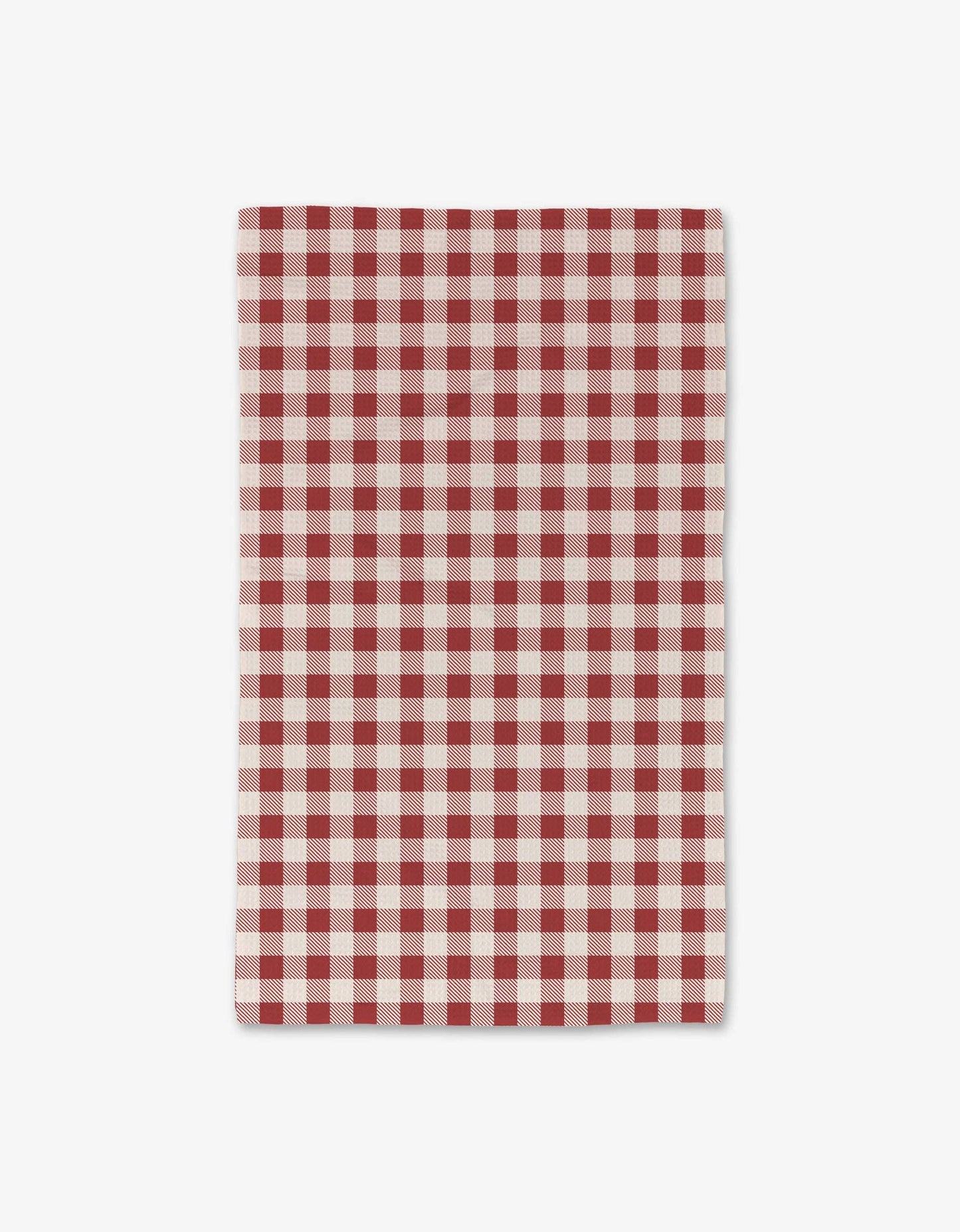 Christmas Gingham Red Luxe Hand Towel