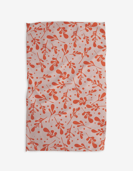 Raking Red Tea Towel