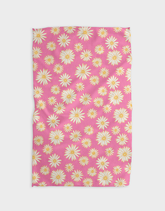 Daisy Days Pink - Tea Towel