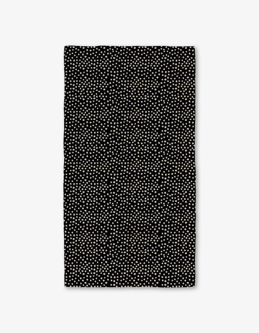 Dotty Black Luxe Bath Towel