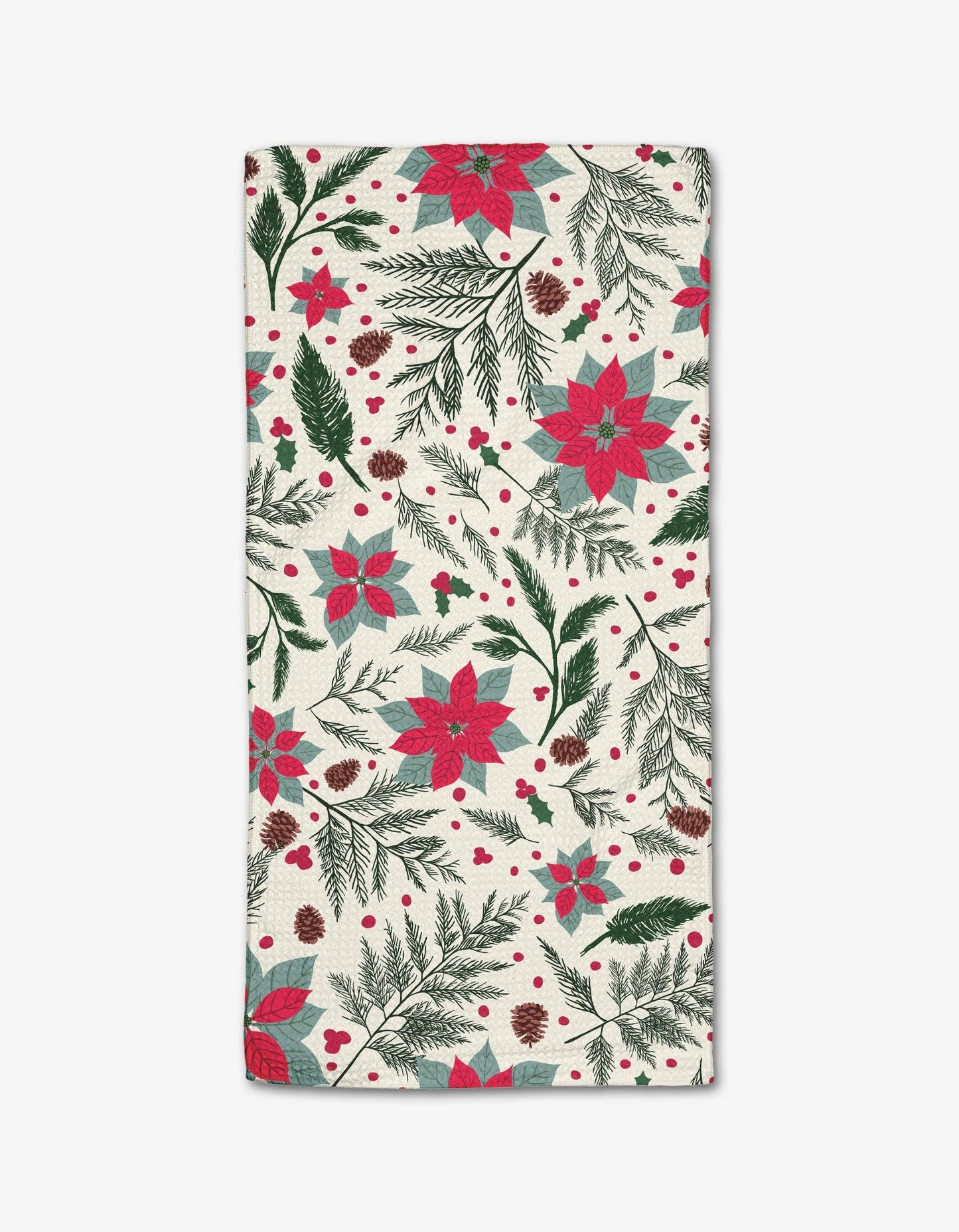 Woodland Poinsettia Bar Towel