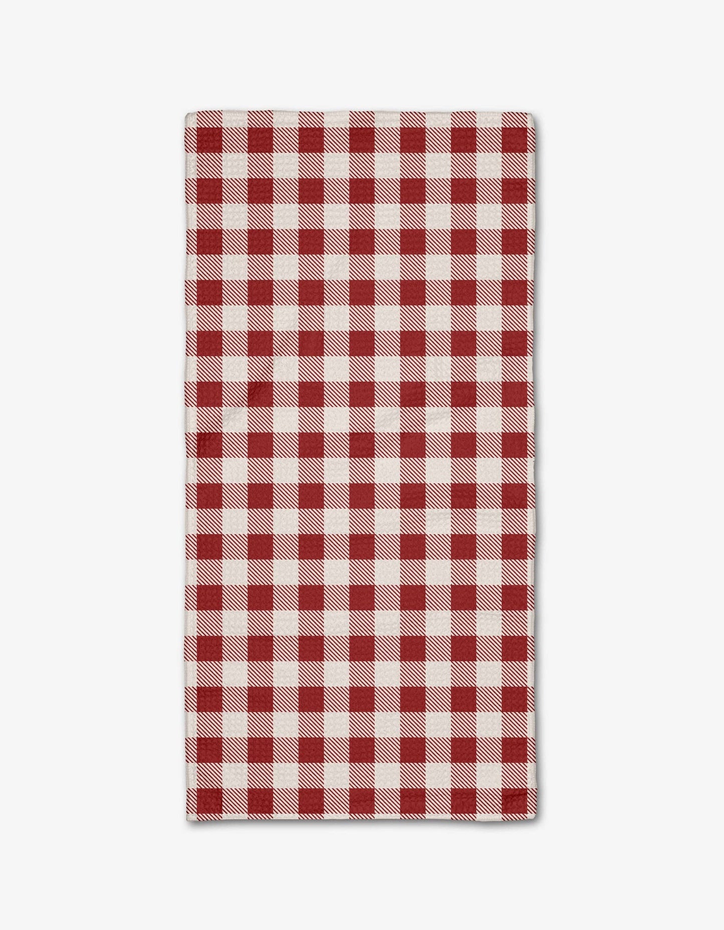 Christmas Gingham Red Bar Towel