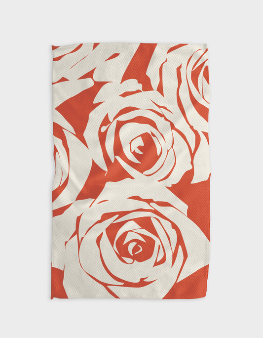 Rosas Blancas Kitchen Tea Towel